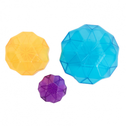 Rochers de couleur rayonnante 3pcs