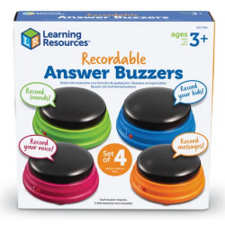 Buzzers enregistrables de Learning Resources (jeu de 4) – Senso-Care