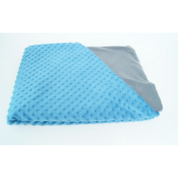 Couverture lestée Bleue/Grise 3kg 90*100cm