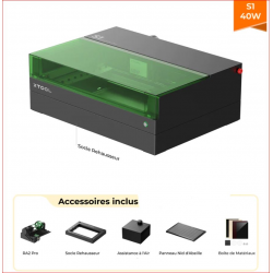 xTool S1 Découpeuse Laser à Diode Fermé Kit de base