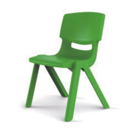 Chaise pour enfant verte 30cm