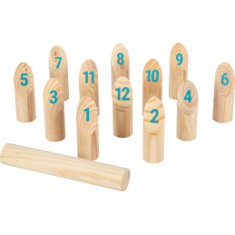 Jeu viking Kubb avec chiffres "Active"