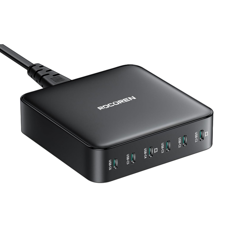 Chargeur USB C, 6 Ports USB Multiple