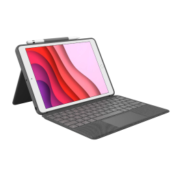 Logitech Combo Touch, Clavier iPad (7e, 8e et 9e générations), Étui avec pavé tactile de précision
