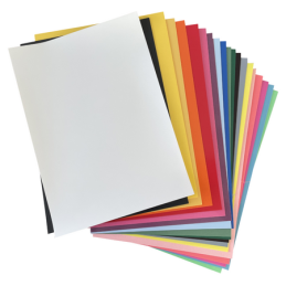 Lot de 20 Feuilles Effet Velours Poli-Flock - Format A4