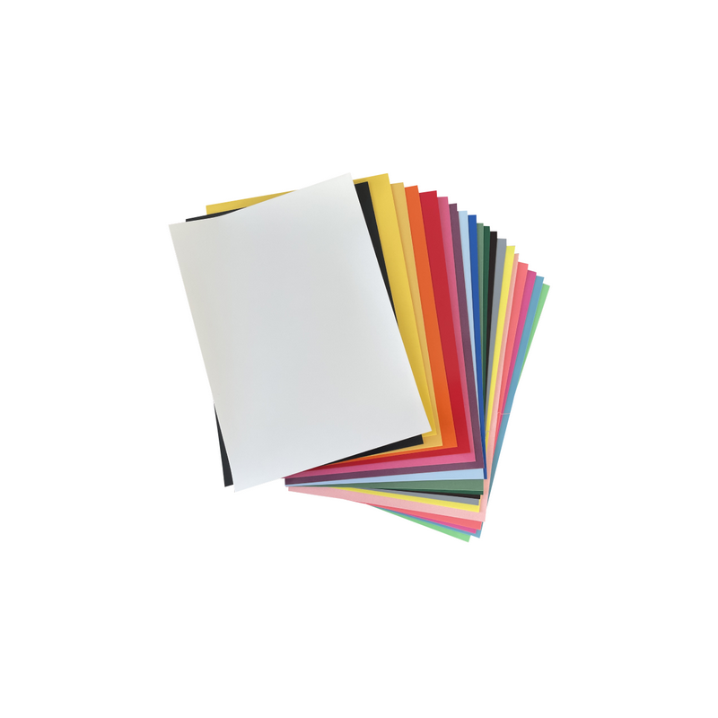 Lot de 20 Feuilles Effet Velours Poli-Flock - Format A4