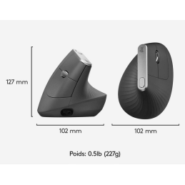 Logitech MX Souris Vertical sans Fil Ergonomique