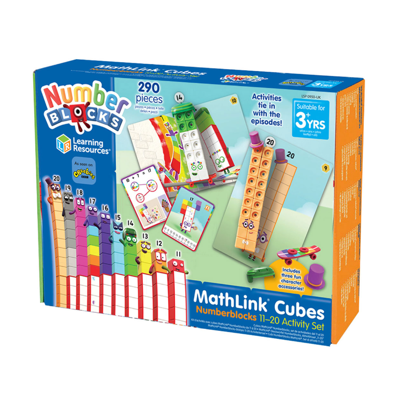 Kit d’activités avec cubes MathLink Numberblocks de 11 à 20