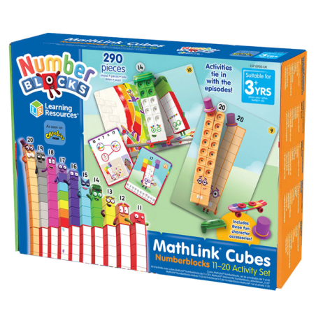 Kit d’activités avec cubes MathLink Numberblocks de 11 à 20