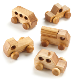 Mini véhicules en bois