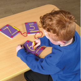 Numéros d’apprentissage magnétiques en bois de 0 à 9