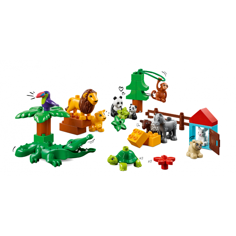 Lego Soins Aux Animaux à La Ferme Duplo Multicolore